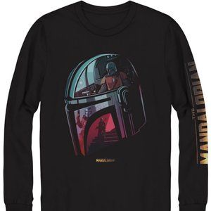 Hybrid Apparel Men's Mado Helmet Long Sleeve Graphic T-shirt